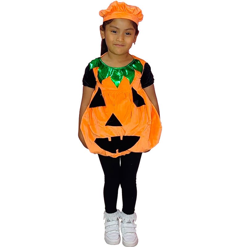 disfraz de Calabaza para niña