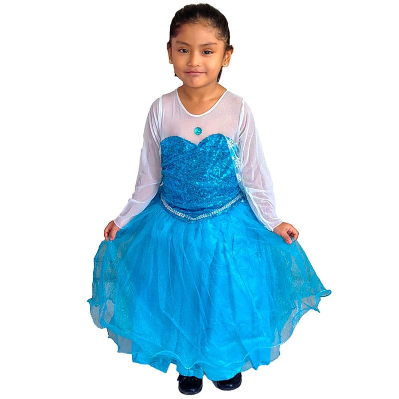 Vestido de elsa para niña