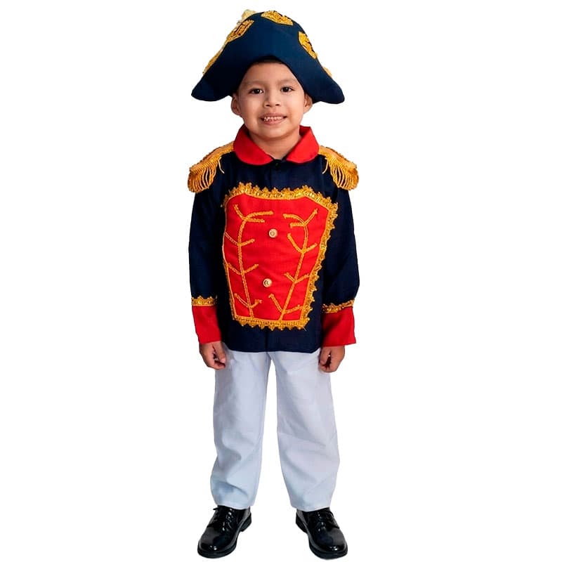 disfraz de Simon Bolivar para niño