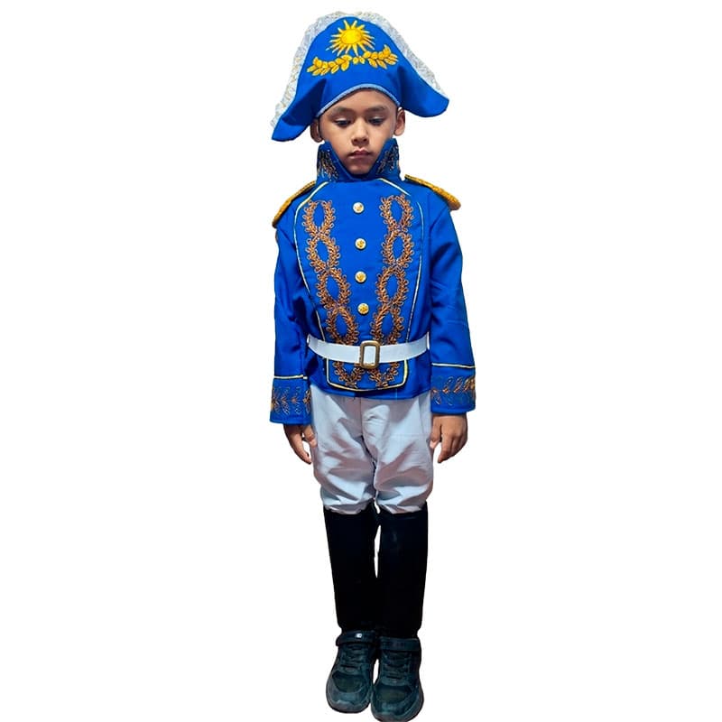 disfraz de jose de San Martín bordado para niño