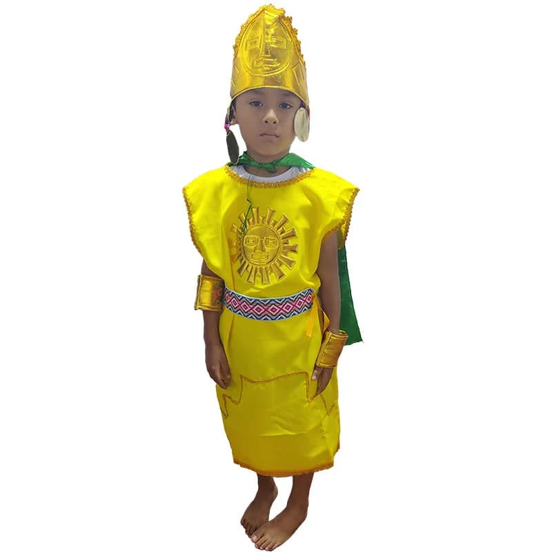 disfraz de inca amarillo para niño